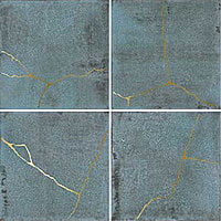 Faianta WOW CERAMICA, ENSO KINTSUGI BLUE 12.5X12.5 Faianta WOW CERAMICA, ENSO KINTSUGI BLUE 12.5X12.5