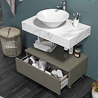 Set mobilier baie KARAG, KEA80, laccato, KEB80L, 800x450x250 mm Set mobilier baie KARAG, KEA80, laccato, KEB80L, 800x450x250 mm
