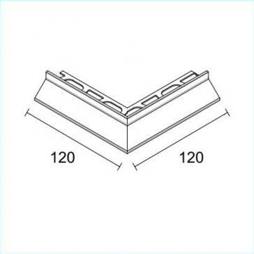 Coltar ext. picurator PROFILPAS, 87565 CPHA/10(25)/E ALUMINIUM SILVER ANODISED