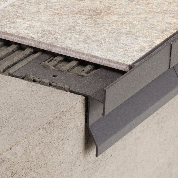 Profil dublu picurator PROFILPAS, 87578 CPGV/55/10 COLOUR-COATED ALUMINIUM ASH GREY RAL7038 EMBOSSED Profil dublu picurator PROFILPAS, 87578 CPGV/55/10 COLOUR-COATED ALUMINIUM ASH GREY RAL7038 EMBOSSED