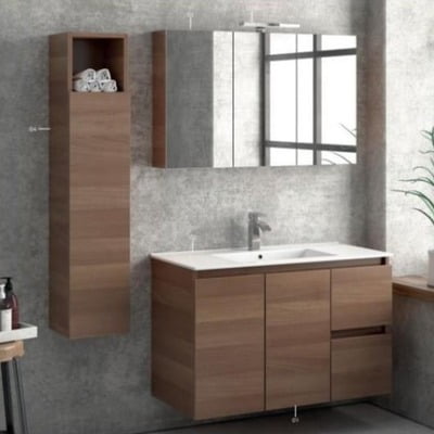 SET MOBILIER BAIE TODAY 100 CU 2 USI SI 2 SERTARE SOFT CLOSE LACCATO CU LAVOAR LT7506-100 INCLUS