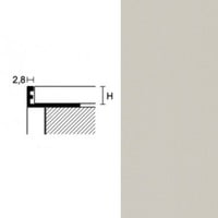 Plinta PROFILPAS, 88411 ZV/11 COLOUR-COATED ALUMINIUM BEIGE 2.7 ml Plinta PROFILPAS, 88411 ZV/11 COLOUR-COATED ALUMINIUM BEIGE 2.7 ml