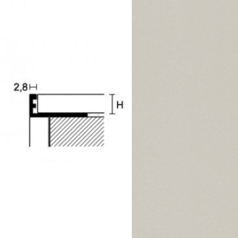 Plinta PROFILPAS, 88411 ZV/11 COLOUR-COATED ALUMINIUM BEIGE 2.7 ml Plinta PROFILPAS, 88411 ZV/11 COLOUR-COATED ALUMINIUM BEIGE 2.7 ml