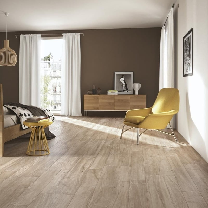 Gresie tip parchet RAGNO by MARAZZI, WOODLIVING ROVERE TORTORA 15X120, R40J, mp/cutie 1.08