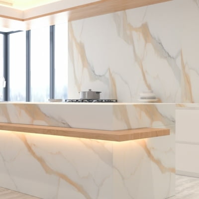 Gresie/faianta subtire, EVOLUTION PIETRA MARBLE GOLD 3000 x 900 x 3+ mm porcelain tile