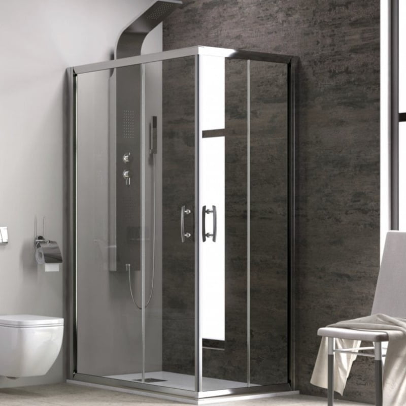 CABINA DUS KARAG, NEW FLORA 100, RECTANGLE, 80X120X190, CLEAR TRANSPARENT, ANTICALCAR CABINA DUS KARAG, NEW FLORA 100, RECTANGLE, 80X120X190, CLEAR TRANSPARENT, ANTICALCAR