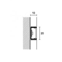 Profil banda LED PROFILPAS, PROLIGHT PROLIST 20x10x2700 84070 2.7 ml