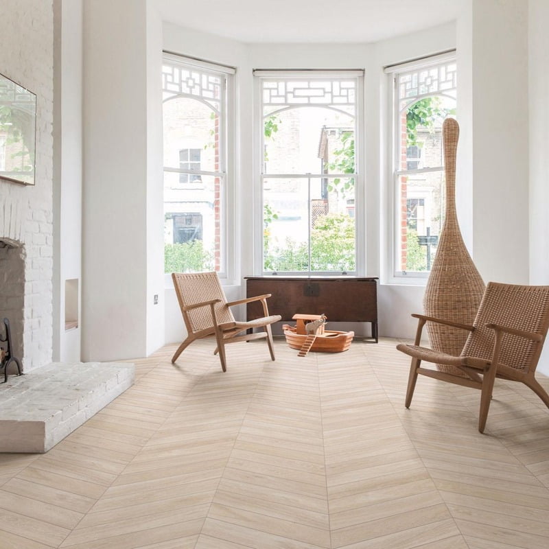 Gresie RAGNO by MARAZZI, WOODCHOICE CHEVRON MILK 11x54, 00R17H18, mp/cutie 0.94