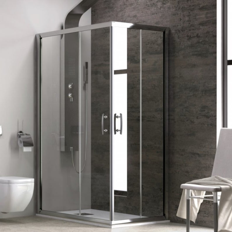 CABINA DUS KARAG, FLORA 100, RECTANGLE, 90X110X190, CLEAR TRANSPARENT