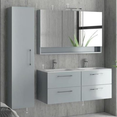 SET MOBILIER BAIE ELSA 120 BASE CU 4 SERTARE SOFT CLOSE LACCATO 117.5X45X48 CU LAVOAR ELOISE 120V2 INCLUS
