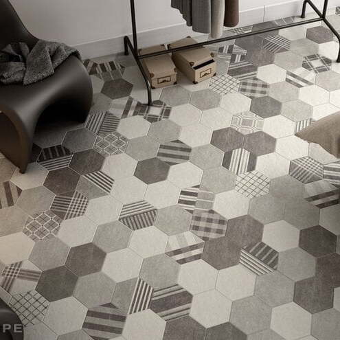 Gresie hexagonala EQUIPE, HEXATILE BLANCO MATE 17.5X20, mp/cutie 1 Gresie hexagonala EQUIPE, HEXATILE BLANCO MATE 17.5X20, mp/cutie 1