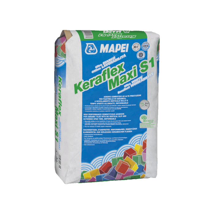 Adeziv Mapei Keraflex maxi s1 alb, 23kg Adeziv Mapei Keraflex maxi s1 alb, 23kg