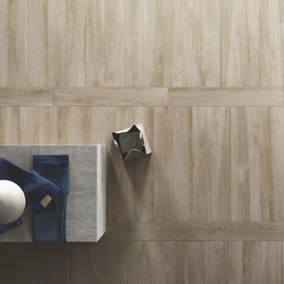 Gresie tip parchet RAGNO by MARAZZI, WOODPLACE BIANCO ANTICO 20x120, R48Z, mp/cutie 0.96