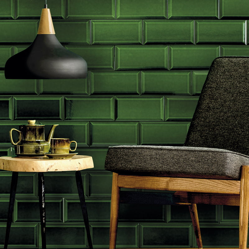 Faianta FABRESA, VICTORIAN GREEN BRILLO 10x20, 21299, mp/cutie 1