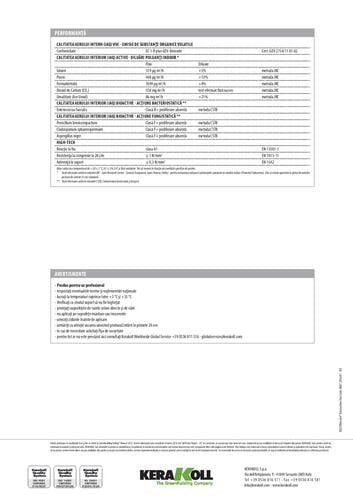 MORTAR BIOCALCE INTONACHINO FINO 11027, 25kg/sac - kerakoll