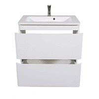 Mobilier pe pardoseala cu lavoar inclus, 60 cm, Accent alb Mobilier pe pardoseala cu lavoar inclus, 60 cm, Accent alb