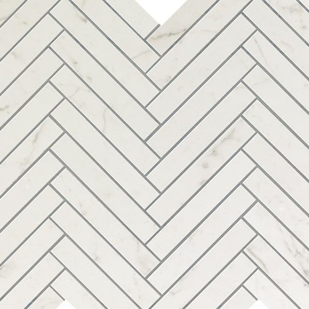 Mozaic ATLAS CONCORDE, MARVEL CARRARA PURE HERRINGBONE WALL 30.5X30, 9SHC, mp/cutie 0.55