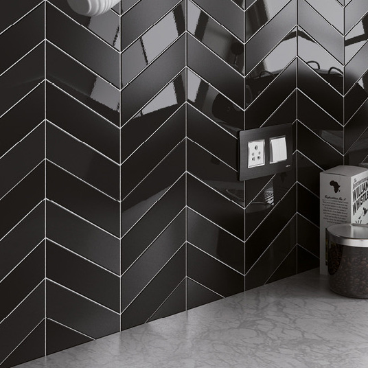 Faianta EQUIPE, CHEVRON WALL BLACK MATT RIGHT 18.6x5.2, 23367, mp/cutie 0.5 Faianta EQUIPE, CHEVRON WALL BLACK MATT RIGHT 18.6x5.2, 23367, mp/cutie 0.5
