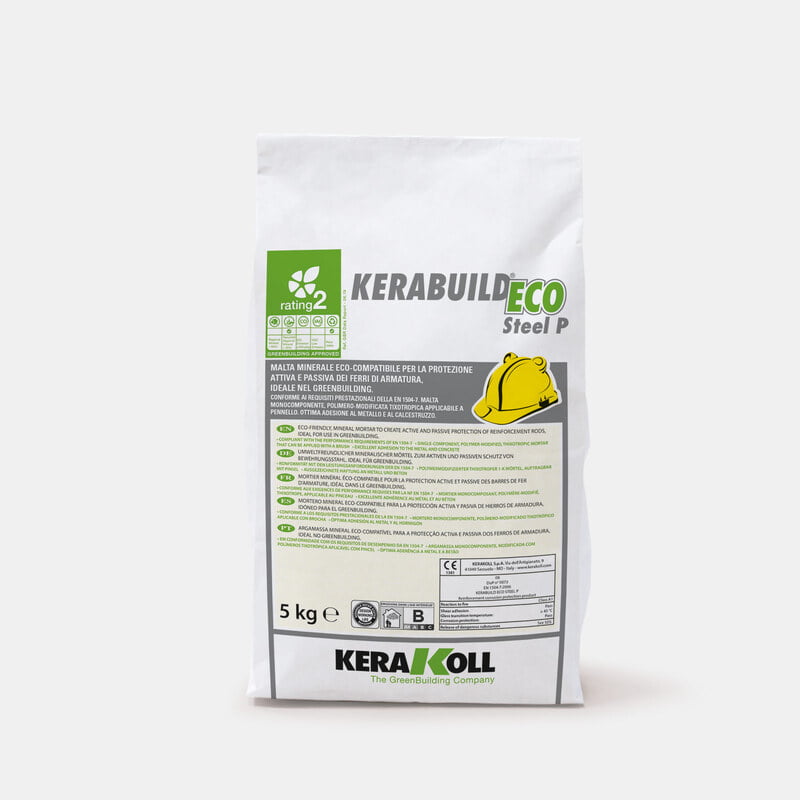 MORTAR MINERAL PENTRU PROTECTIE FIER ARMATURA KERABUILD ECO STEEL P 5 kg, 03852 - kerakoll