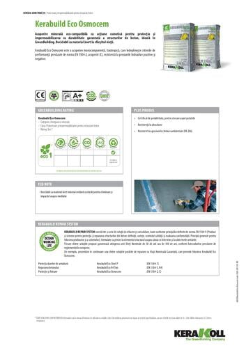 HIDROIZOLATIE KERABUILD ECO OSMOCEM - alb 11373, 25kg/sac - kerakoll HIDROIZOLATIE KERABUILD ECO OSMOCEM - alb 11373, 25kg/sac - kerakoll