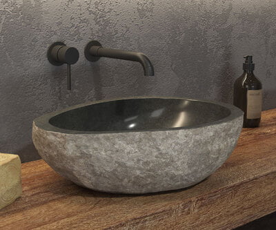 LAVOAR BAIE KARAG RIVER STONE NRS3 GREY 500-550X150 MM