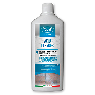 Solutie de curatat gresie FABER, ACID CLEANER, cu continut de acid pentru indepartarea urmelor de ciment 1L, SR100035