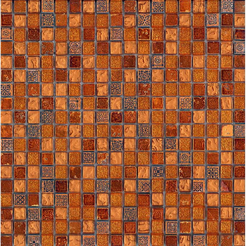 Mozaic HYDRE, AMBRA GLIT 15x15cm mp/cutie 1