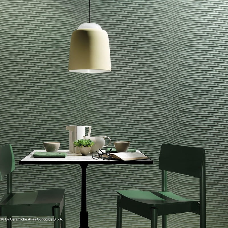 Faianta ATLAS CONCORDE, 3D WALL Twist Sage Matt 40x80, 8DSM, mp/cutie 1.28
