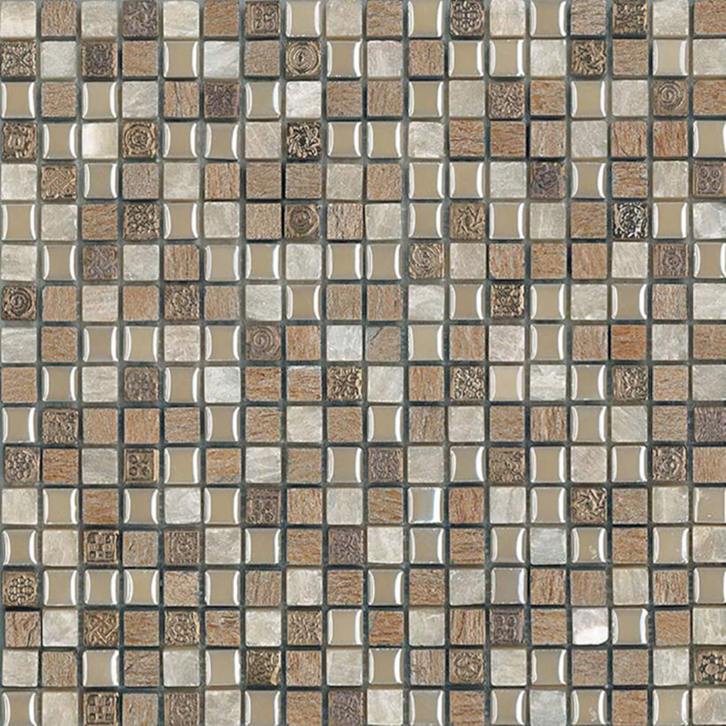 Mozaic HYDRE, LACCA BEIGE ARDESIA, 15x15cm,H05 mp/cutie 1