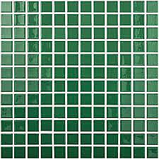 Mozaic VIDREPUR, SOLID COLORS VERDE OSCURO MALLA 602, 25X25MM, mp/cutie 2