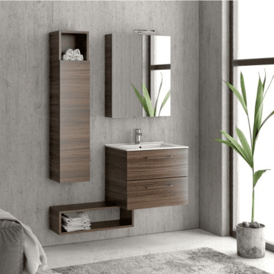 MOBILIER BAIE ELSA 60 CU 2 SERTARE SOFT CLOSE MELAMINAT