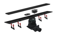 RIGOLA KARAG, CONFLUO FRAMELESS LINE 650, NEGRU MAT RIGOLA KARAG, CONFLUO FRAMELESS LINE 650, NEGRU MAT
