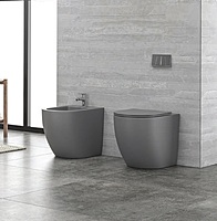 Vas WC STATIV KARAG, MILOS LT-2141D-RMDG GRI MAT, CU CAPAC SOFT CLOSE LT-046E-NG INCLUS Vas WC STATIV KARAG, MILOS LT-2141D-RMDG GRI MAT, CU CAPAC SOFT CLOSE LT-046E-NG INCLUS