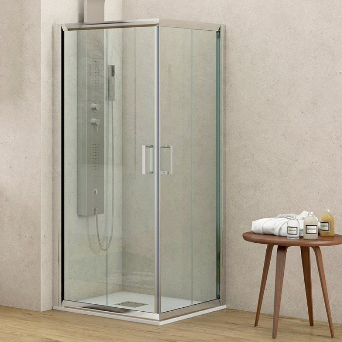 Cabina de dus KARAG, FLORA 100, CHROME 90x190 H, anticalcar Cabina de dus KARAG, FLORA 100, CHROME 90x190 H, anticalcar
