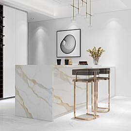 Gresie / faianta subtire, EVOLUTION PIETRA MARBLE GOLD 3000 x 900 x 5 mm, porcelain tile