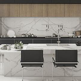 Gresie / faianta subtire, MARBLE WHITE A NATURAL 3000 x 900 x 3+ mm porcelain tile