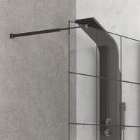 Paravan dus KARAG, NERO FREE 1 BLACK MATT 700x2000 mm Paravan dus KARAG, NERO FREE 1 BLACK MATT 700x2000 mm