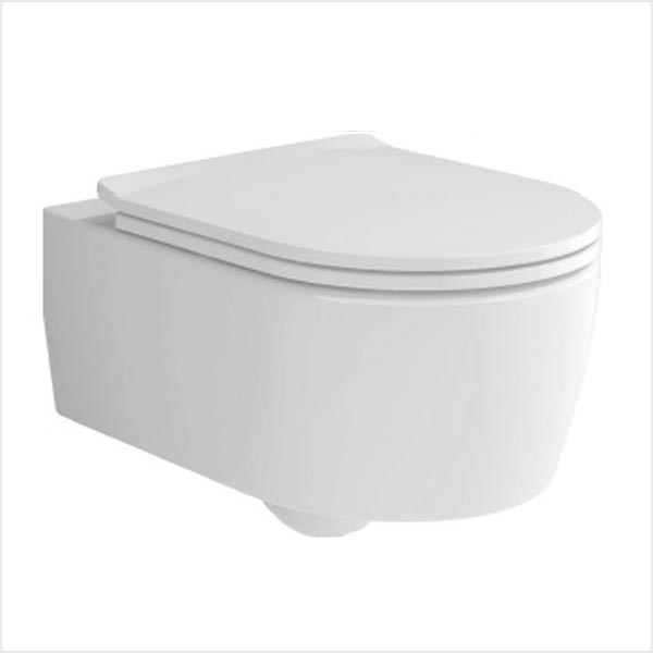Set vas WC suspendat VILLEROY&BOCH, SOUL DIRECT FLUSH, cu capac soft close inclus, cod 4656HR01