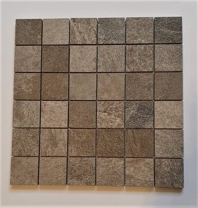 MOZAIC SKIFER BROWN + NATURAL 5X5 MOZAIC SKIFER BROWN + NATURAL 5X5