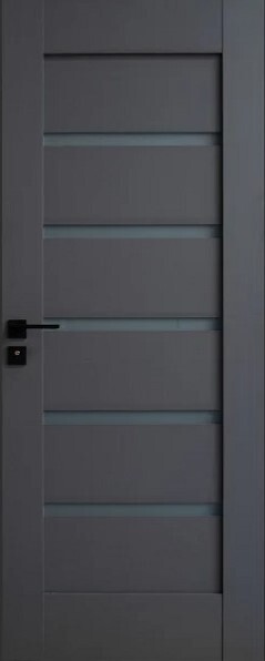 Usa de interior JYA006, MDF, 40 mm, toc reglabil, anthracite 80X200, feronerie neagra inclusa Usa de interior JYA006, MDF, 40 mm, toc reglabil, anthracite 80X200, feronerie neagra inclusa