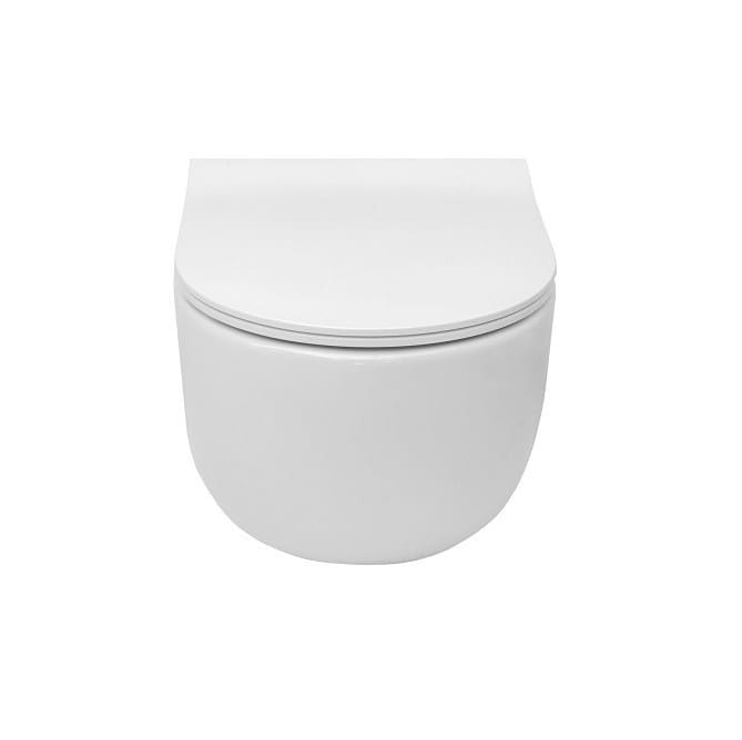 Vas WC suspendat ROCA, MERIDIAN COMPACT, rimless, cu capac soft close inclus, cod A346244000